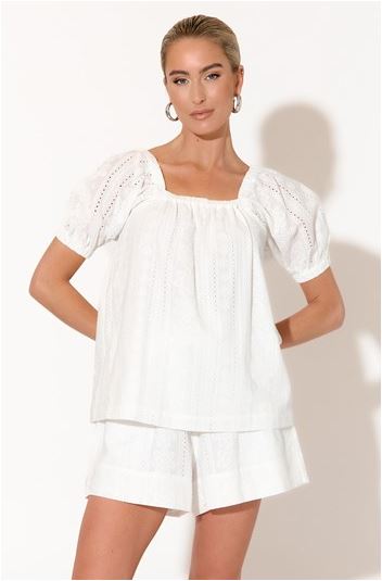 Selene Top - White